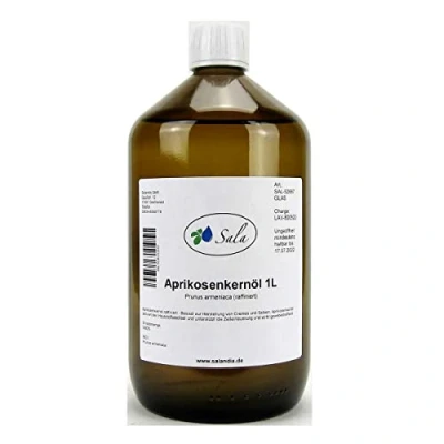 Abbildung von Sala Aprikosenkernöl Prunus armeniaca raffiniert 1000 ml (1 L Glasflasche)