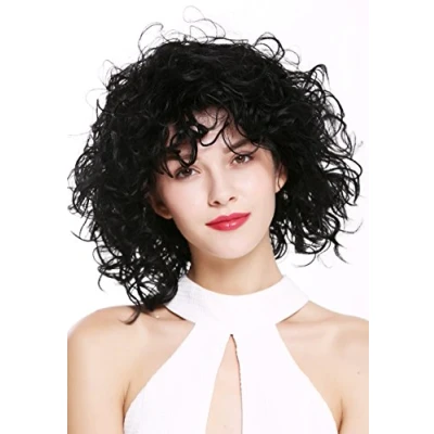 Abbildung von WIG ME UP DW 2698 1 Damenperücke Perücke kurz schulterlang wild gelockt lockig voluminös schwarz