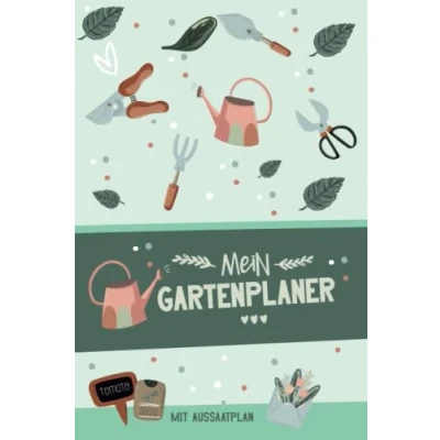 Abbildung von Mein Gartenplaner mit Aussaatplan: A5 Gartentagebuch Pflanzkalender / Aussaat Kalender zum Eintragen für den Gemüsegarten Notizbuch vielen ... um Gemüse und Kräuter Garten zu planen.