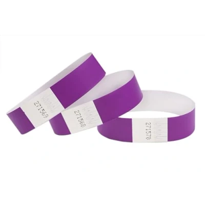 Abbildung von CINTAPUNTO Einlassbändchen Papier Eintrittsbänder Party/Festival/Club Bändchen Einlass und Eintritt Armband für Veranstaltungen Party Bänder, Club Armbänder 500 Stück violett