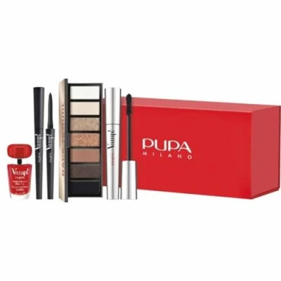 Abbildung von Pupa Beauty Box Geschenkbox Damen Mascara Bleistift Palette Eyeliner Augen und Nagellack