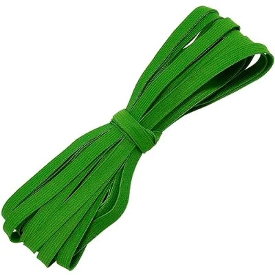 Abbildung von AERZETIX C67526 Flaches geflochtenes Gummiband 10 Meter Breite mm Polyester + Latex Farbe grün