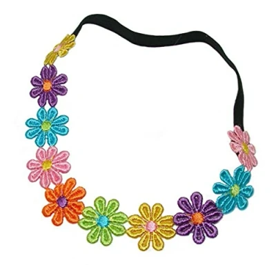 Abbildung von Bling Online Haarband mit Gänseblümchen Kette, elastisch, mehrfarbig