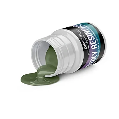 Abbildung von DIPON.DE HIGH PERFORMANCE LIQUIDS &amp; PIGMENTS Epoxidharz Epoxy Pigment Farbpaste BLASSGRÜN Green ca. RAL 6021 Profi Hochpigmentierte Paste für Resin Polyurethan Kunstharz Art