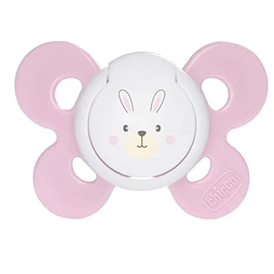 Abbildung von Chicco PhysioForma Comfort Schnuller 16 36 Monate, Babyschnuller mit Silikonsauger, 1 Stück, unterstützt die physiologische Atmung und korrekte Mundentwicklung, rosa