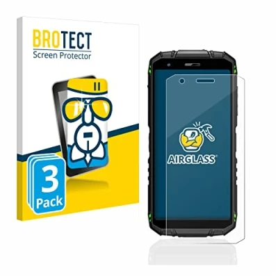 Abbildung von BROTECT Schutzglas für Doogee S41 Pro (3 Stück) Schutzfolie Panzer Folie Glas [Extrem Kratzfest 9H, Anti Fingerprint, Ultra Transparent]