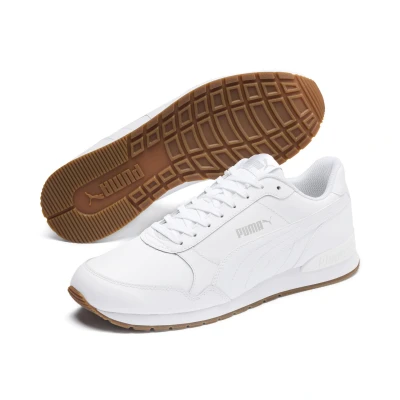Abbildung von Puma ST Runner V2 FULL L Unisex Sneaker low, Größe: 37.5, White/gray violet Leder und lederimitat