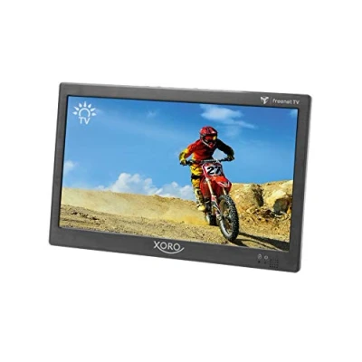 Abbildung von XORO PTL 1050 10.1 Zoll (25,6 cm) Tragbarer Fernseher mit DVB‐T2 HD Tuner, 6 Monate Guthaben für freenet TV, USB Mediaplayer, HDMI‐Ausgang, Kopfhörerbuchse