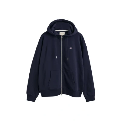 Abbildung von GANT Shield Kapuzenpullover, Damen, Größe: Small, Evening blue