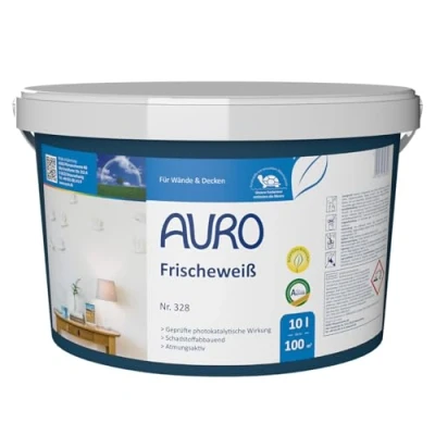 Abbildung von Auro Wandfarbe Frischeweiß Nr. 328 10L weiß