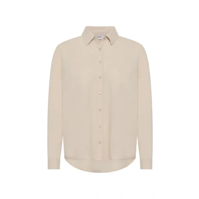 Abbildung von Cecil IN UNI Hemdbluse, Damen, Größe: XXL, Beige