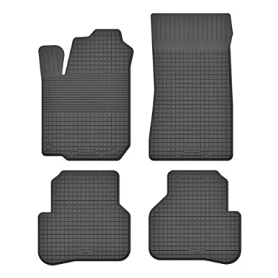 Abbildung von Gummimatten Fußmatten 1.5 cm Rand kompatibel mit Renault TWINGO II (Bj. 2007 2014) ideal angepasst 4 Teile EIN Set