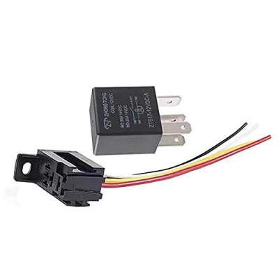 Abbildung von Mintice™ 12V 30A 4 Polig KFZ Relais Öffner Schließer Auto Wechselrelais Leistungsrelais Buchse Stecker Motorrad Boot
