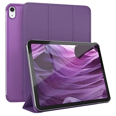 Abbildung von EAZY Case Schutzhülle für iPad 10 Generation 2022 Hülle 10.9 Zoll Smart Cover Tablet Smartcase zum Aufstellen Klapphülle mit Standfunktion Sleep Wake Up Funktion Tasche Kunstleder Etui Lila