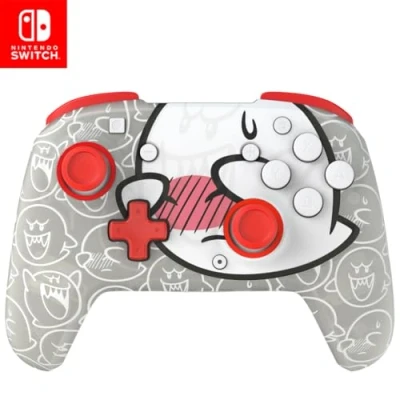 Abbildung von PDP Nintendo Switch Rematch GLOW Wireless Controller Boo Hoo With motion, 600mAh battery