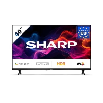 Abbildung von SHARP 40GF2265E 40 Zoll Fernseher (101 cm) Full HD Google TV Gaming &amp; Streaming LED Smart ohne Rahmen (HDMI ARC, HDR10, Receiver, Bluetooth) Netflix, Prime, YouTube, Disney+, Apple