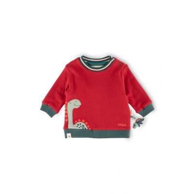 Abbildung von sigikid DINO World Sweatshirt für Kinder, Größe: 62, Rot