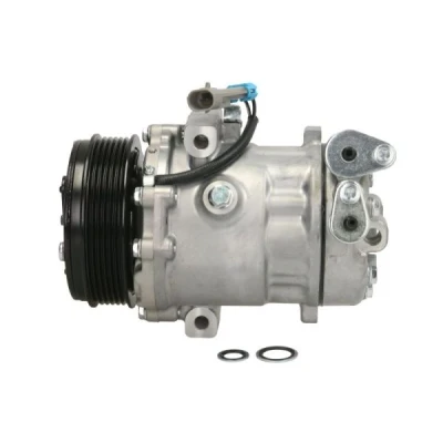 Abbildung von THERMOTEC KTT090287 Kompressor SD6V10 12 PAG 46 R 134a OPEL: Astra G Caravan, Meriva A, Corsa C Schrägheck, SUZUKI: SWIFT 3, 4, IGNIS 2