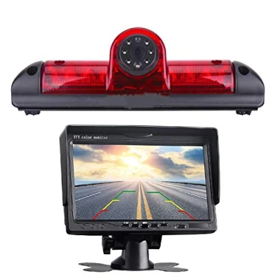 Abbildung von HD 720p Dritte Dach Bremsleuchte Kamera Bremslicht Rückfahrkamera für FIAT Ducato X250 Citroen Jumper Relay Peugeot Boxer 2006 2019 +7.0&quot; Zoll DVD Monitor TFT Bildschirm LKW KFZ LCD Display