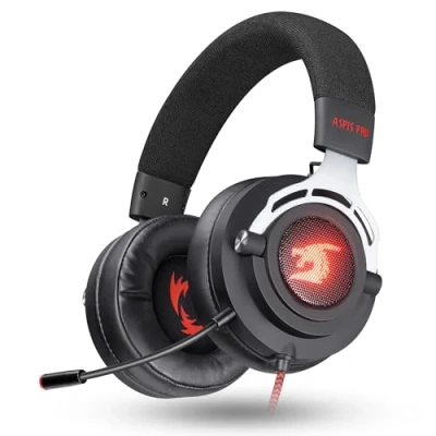 Abbildung von Defender Kabelgebundenes Gaming Headset mit Mikrofon Aspis Pro, 7.1 Surround Sound Kopfhörer Kabel, LED Licht, für PC, PS4, PS5 Schwarz