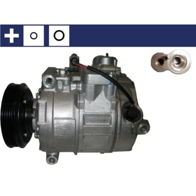 Abbildung von MAHLE ORIGINAL ACP 167 000S Kompressor 7SEU16C 12 PAG 46 R 134a mit Dichtring AUDI: A6 C5 Avant, A4 B6 Limousine
