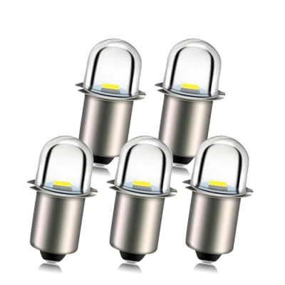 Abbildung von Ruiandsion Upgrade LED Taschenlampen P13.5S Sockel Weiß Lampen 18V Ersatz für Scheinwerfer Taschenlampen, unpolar (5er Pack)