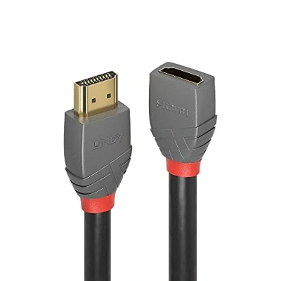 Abbildung von LINDY 36475 0.5m HDMI Verlängerungskabel, Anthra Line