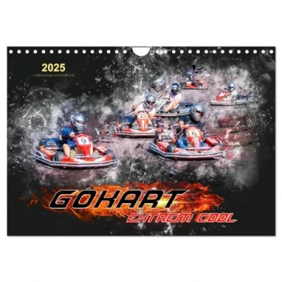 Abbildung von GoKart extrem cool (Wandkalender 2025 DIN A4 quer), CALVENDO Monatskalender