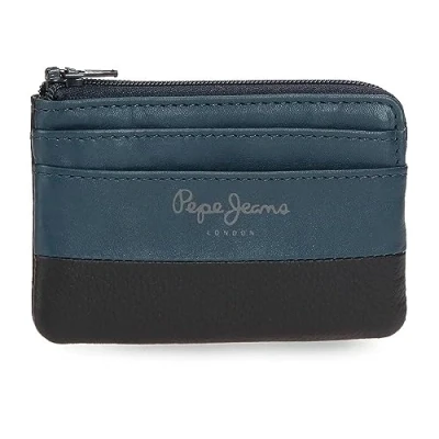 Abbildung von Pepe Jeans Dual geldbörse Blau 11 x 7 1,5 cm Leder, blau, Talla única,