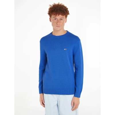 Abbildung von Tommy Jeans Strickpullover &quot;TJM SLIM ESSNTLS C NECK SWEATER&quot;, mit Markenlogo auf der Brust