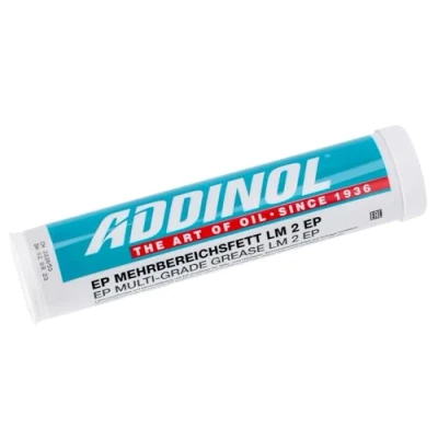 Abbildung von ADDINOL LM2 Fett Patrone (Kartusche), Mehrbereichsfett bis 140 Grad, Mineralölbasis, 400g Kartusche
