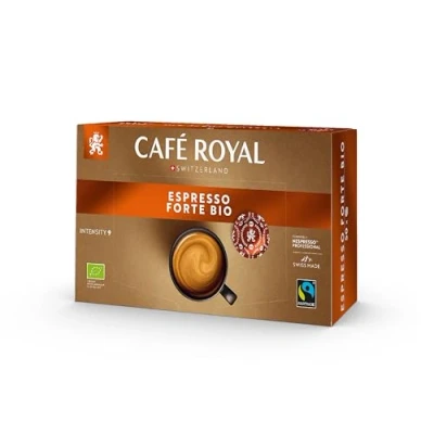 Abbildung von Café Royal Espresso Forte Bio 50 Nespresso (R)* Pro kompatible Kapseln. 30 g