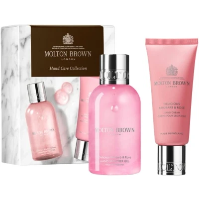 Abbildung von Molton Brown Delicious Rhubarb &amp; Rose Handpflege Kollektion Geschenkset