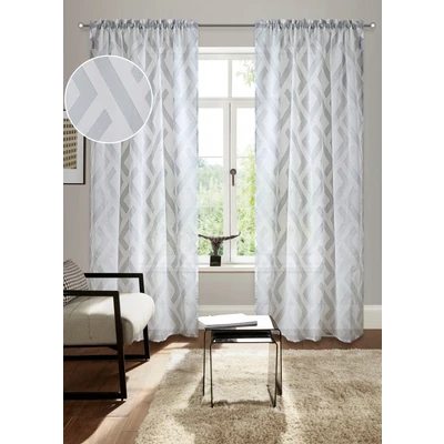 Abbildung von Bruno Banani Gardine &quot;Lynn&quot;, (1 St.), halbtransparenter Schal, Jacquard, zeitlos und modern