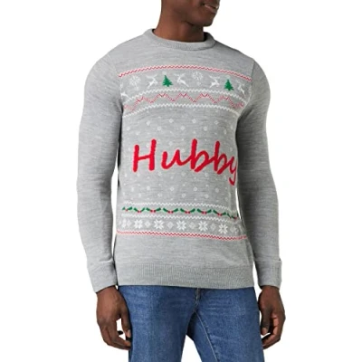 Abbildung von FM London Weihnachtspullover für Herren Bequemer in einer Reihe von Designs erhältlich Geeignet Weihnachtsfeiern und bei der Arbeit während Weihnachtszeit