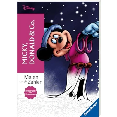 Abbildung von Malen nach Zahlen Disney: Micky, Donald &amp; Co. Malbuch für Erwachsene
