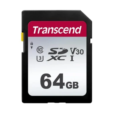 Abbildung von Transcend Highspeed 64GB SDXC Speicherkarte (für Digitalkameras / Photo Box alltägliche Aufnahmen &amp; Videos Autoradio) Class 10, UHS I U1, Video Speed V30 für 4K Ultra HD TS64GSDC300S