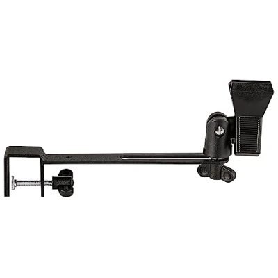 Abbildung von Meinl Percussion Microphone Cajon Clamp Klemme für Mikrofon Passend Standard Schallloch Einstellbar Stahl, Schwarz (MPMCC)