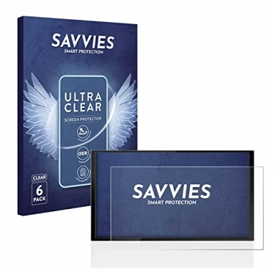 Abbildung von Savvies 6 Stück Schutzfolie für Kenwood DMX 7722DABS Displayschutz Folie Ultra Transparent