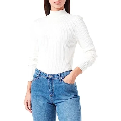 Abbildung von Q/S by s.Oliver Damen Pullover, Weiß, L EU
