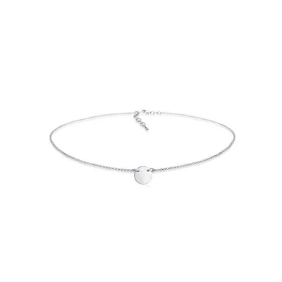 Abbildung von Elli Plate Basic Halskette silvercoloured, Damen, Größe: 36, Silver coloured