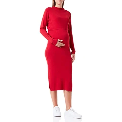Abbildung von Noppies Damen Dress Sesser Nursing Long Sleeve Kleid, Jester Red P977, 36 EU