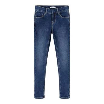 Abbildung von Name It Skinny Fit Jeans Denim für Mädchen Dark Blue 164