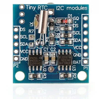 Abbildung von DollaTek Tiny RTC I2C Modul DS1307 AT24C32 Real Time Clock Modul, Hohe Präzision 24C32 Speicher Uhrmodul, Kompatibel für Arduino AVR PIC 51 ARM