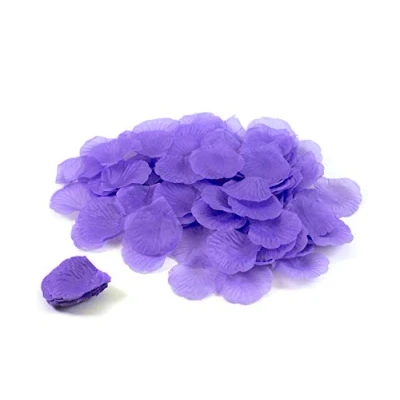 Abbildung von Creativery 100 Stück Rosenblüten (Flieder 462H) // Rosenblätter Blütenblätter Streudeko Blüten Blätter Tischdecko Hochzeit Party