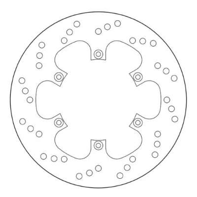 Abbildung von Brembo Bremsscheibe Oro starr 68B40781 240/...