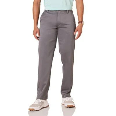 Abbildung von Amazon Essentials Herren Golf Stretchhose, Gerade Geschnitten, Grau, 28W / 28L