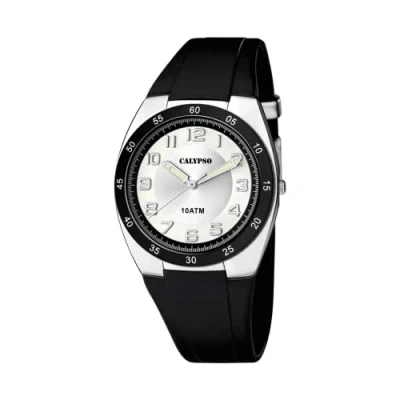Abbildung von Calypso Herren Analog Quarz Uhr mit Silikon Armband K5753/5