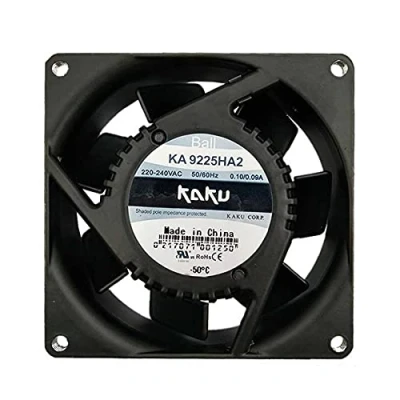 Abbildung von Oil Bearing cooling Fan for KA9225HA2 Sleeve 9cm 220 240VAC 50/60Hz 0.1/0.09A,AC 92x92x25mm