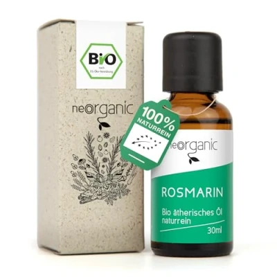 Abbildung von NeoOrganic® BIO Rosmarinöl 30ml [100% Naturrein] Hochdosiert Naturreines Rosemary Oil Ätherische Öle Naturrein QUALITÄT AUS SPANIEN